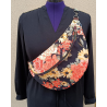 Sac banane XXL femme – Fleurs automnales – Grand format fait main
