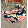 Sac banane XXL femme – Fleurs automnales – Grand format fait main