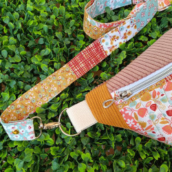 Sac banane patchwork fleuri – Sac ceinture original et tendance