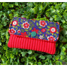 Pochette à clés et cartes en velours côtelé I Artisanat Metz