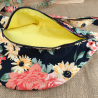 Sac banane XXL femme – Fleurs automnales – Grand format fait main
