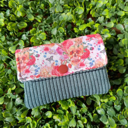 Pochette à clés et cartes en velours côtelé I Artisanat Metz