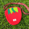 Sac fraise Anaïs - velours côtelé- artisanal I De Nature Colorée