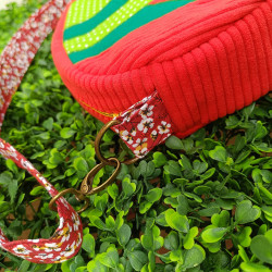 Sac fraise Anaïs - velours côtelé- artisanal I De Nature Colorée
