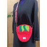 Sac fraise Anaïs - velours côtelé- artisanal I De Nature Colorée