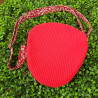 Sac fraise Anaïs - velours côtelé- artisanal I De Nature Colorée