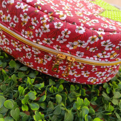 Trousse de toilette Fraise en tissu I création artisanale Metz