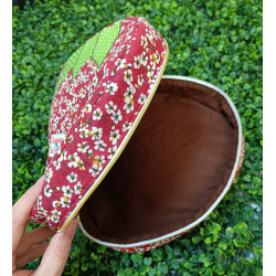 Trousse de toilette Fraise en tissu I création artisanale Metz