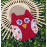 Hibou en velours côtelé artisanal I De Nature Colorée