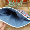 Pochette matelassée fleurie style liberty I fait main à Metz