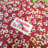 Etiquette à coudre humour "Ramène pas ta fraise" I mercerie créative